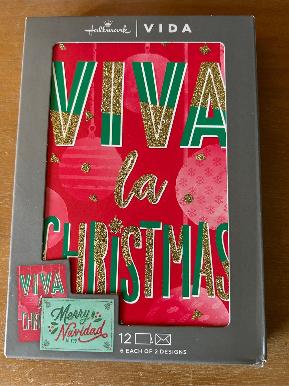 Hallmark VIDA "Viva la Christmas" Red Holiday Cards, set of 12